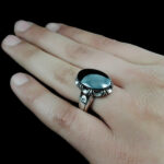 انگشتر حدید صینی نقره مردانه طرح ساسان + حکاکی‌‌‌ - Image 5