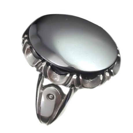 انگشتر حدید صینی نقره مردانه طرح ساسان + حکاکی‌‌‌