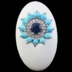 انگشتر نقره زنانه چندنگین اصل طرح سیمین زر - Image 4