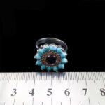 انگشتر نقره زنانه چندنگین اصل طرح سیمین زر - Image 2