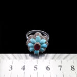 انگشتر نقره زنانه چندنگین اصل طرح سیمینه - Image 3