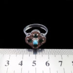 انگشتر نقره زنانه چندنگین اصل طرح شمایل - Image 3