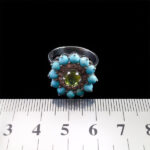 انگشتر نقره زنانه چندنگین اصل طرح شمس جهان - Image 3