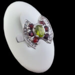 انگشتر نقره زنانه چندنگین اصل طرح شمیلا