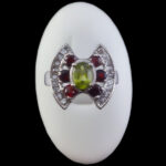 انگشتر نقره زنانه چندنگین اصل طرح شمیلا - Image 2