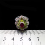 انگشتر نقره زنانه چندنگین اصل طرح فاخر شوکا - Image 3