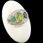 انگشتر نقره مردانه و زنانه چندنگین اصل طرح صفا