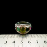 انگشتر نقره مردانه و زنانه چندنگین اصل طرح صفا - Image 4