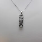 گردنبند نقره زنانه و مردانه حرز امام جواد (ع) طرح راشد - Image 2