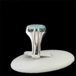 انگشتر نقره فیروزه نیشابوری دست ساز مردانه طرح لهراسب - Image 4