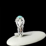 انگشتر نقره فیروزه نیشابوری دست ساز مردانه طرح ماهان - Image 5