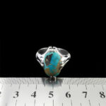 انگشتر نقره فیروزه نیشابوری دست ساز مردانه طرح کیاوش - Image 3