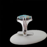 انگشتر نقره فیروزه نیشابوری دست ساز مردانه طرح کیاوش - Image 2