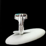 انگشتر نقره فیروزه نیشابوری دست ساز مردانه طرح کیان - Image 5