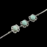 دستبند فیروزه نیشابوری نقره زنانه طرح شهین دخت - Image 4