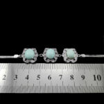 دستبند فیروزه نیشابوری نقره زنانه طرح شهین دخت - Image 3