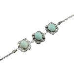 دستبند فیروزه نیشابوری نقره زنانه طرح شهین دخت