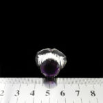 انگشتر آمیتیست الماس تراش نقره مردانه دست ساز فاخر طرح هومان - Image 3