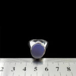 انگشتر عقیق کبود یمنی نقره مردانه دست ساز طرح اصیل فیلی - Image 3