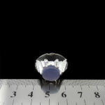 انگشتر عقیق کبود یمنی نقره مردانه دست ساز فاخر طرح گشتاسب - Image 2