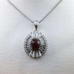 گردنبند عقیق سرخ یمنی نقره زنانه طرح ساریه ۲ - Image 2