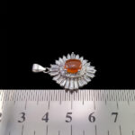 گردنبند عقیق سرخ یمنی نقره زنانه طرح شوکت - Image 3