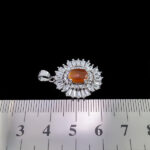 گردنبند عقیق سرخ یمنی نقره زنانه طرح سمن بر - Image 2