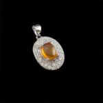 گردنبند عقیق سرخ یمنی نقره زنانه طرح رئوفه - Image 4