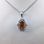 گردنبند عقیق سرخ یمنی نقره زنانه طرح زیلان - Image 3