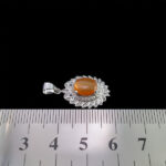 گردنبند عقیق سرخ یمنی نقره زنانه طرح سعاده - Image 3