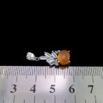 گردنبند عقیق سرخ یمنی نقره زنانه طرح سرمه - Image 2