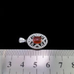 گردنبند عقیق سرخ یمنی نقره زنانه طرح شهزاد - Image 2