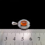 گردنبند عقیق سرخ یمنی نقره زنانه طرح شهگل - Image 2