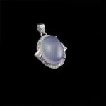 گردنبند عقیق کبود یمنی نقره زنانه طرح پانیا