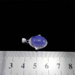 گردنبند عقیق کبود یمنی نقره زنانه طرح پانیا ۲ - Image 2