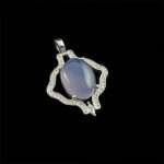 گردنبند عقیق کبود یمنی نقره زنانه طرح دیارا