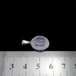 گردنبند عقیق کبود یمنی نقره زنانه طرح صائمه - Image 2