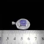 گردنبند عقیق کبود یمنی نقره زنانه طرح صفورا - Image 2