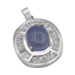 گردنبند عقیق کبود یمنی نقره زنانه طرح صفورا