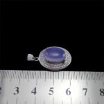 گردنبند عقیق کبود یمنی نقره زنانه طرح صفیا - Image 2