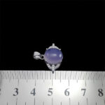 گردنبند عقیق کبود یمنی نقره زنانه طرح طراوت - Image 2