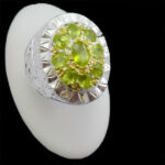 انگشتر زبرجد نقره مردانه فاخر دست ساز طرح کامران