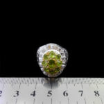 انگشتر زبرجد نقره مردانه فاخر دست ساز طرح کامران - Image 2