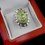 انگشتر زبرجد نقره مردانه فاخر دست ساز طرح کامران - Image 4