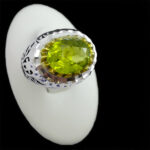 انگشتر زبرجد نقره مردانه فاخر دست ساز طرح مازیار