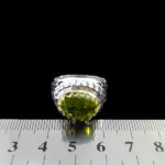 انگشتر زبرجد نقره مردانه فاخر دست ساز طرح مازیار - Image 2