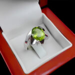 انگشتر زبرجد نقره مردانه دست ساز فاخر طرح شهرام - Image 2