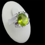 انگشتر زبرجد نقره مردانه دست ساز فاخر طرح شهرام