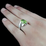 انگشتر زبرجد نقره مردانه دست ساز فاخر طرح شهرام - Image 4