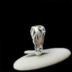 انگشتر زبرجد نقره مردانه دست ساز طرح رامیاد - Image 5